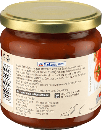 Tomatensauce Arrabbiata dmBio