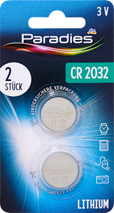 Lítium gombelem, CR2032, 3V Paradies