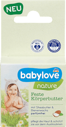 Masło do ciała w kostce nature babylove nature