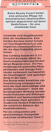 BEAUTY EXPERT umirujući serum za lice - 0,3% ceramid kompleksa i 3% omega masne kiseline Balea
