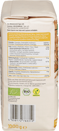 Farina bio di grano tenero tipo 00 dmBio