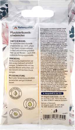 Pflanzliche Kosmetikschwämmchen ebelin