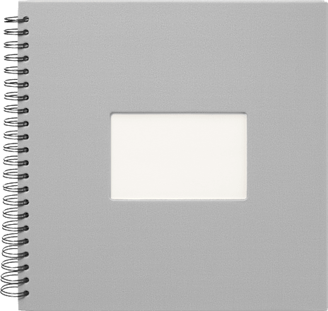Fotoalbum Profi 30x30 cm, Grau mit weißen Innenseiten Paradies