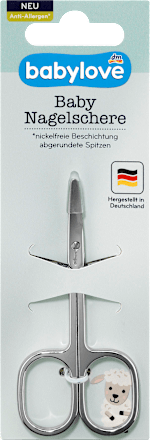 Antiallergén baba körömvágó olló nikkelmentes bevonattal, többféle babylove