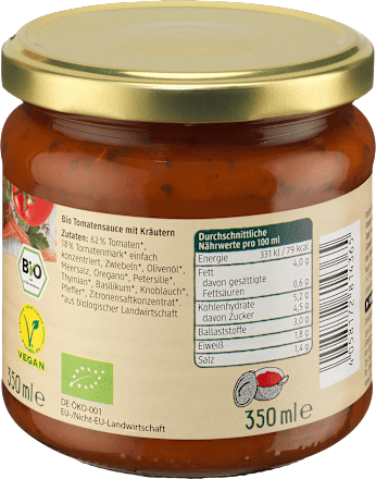 Tomatensauce Kräuter dmBio