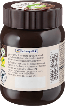 Schokoaufstrich, Zartbitter dmBio