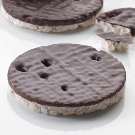 Ryžové chlebíčky s horkou čokoládou dmBio