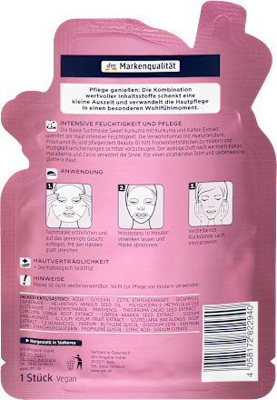 Tuchmaske Sweet Kurkuma Balea