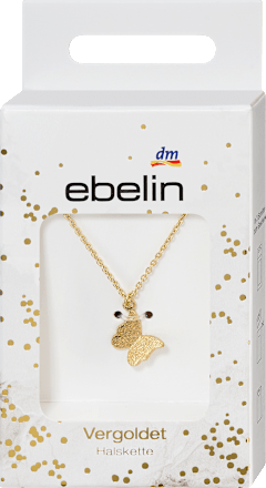 Halskette Schmetterling vergoldeter Modeschmuck ebelin