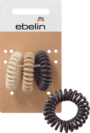 Haargummis Spirale Braun-Töne ebelin