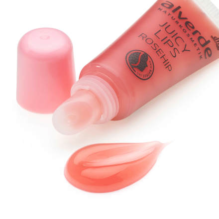 Lipgloss Juicy Lips Rosehip alverde NATURKOSMETIK