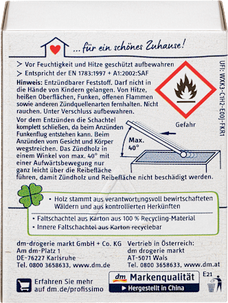 Sicherheits-Zündhölzer (3x100 St) Profissimo