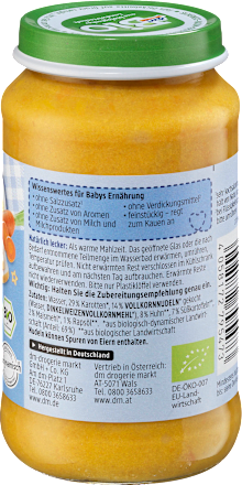 Kašica od povrća s tjesteninom i piletinom, 8+ mj. dmBio