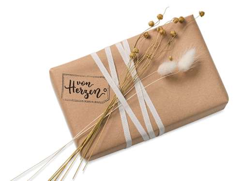 Holzstempelset mit Stempelkissen Profissimo