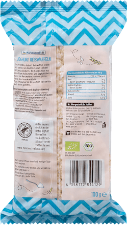 Reiswaffeln, Joghurt, glutenfrei dmBio