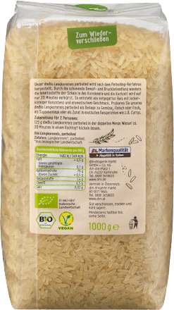 Langkornreis parboiled, Naturland dmBio