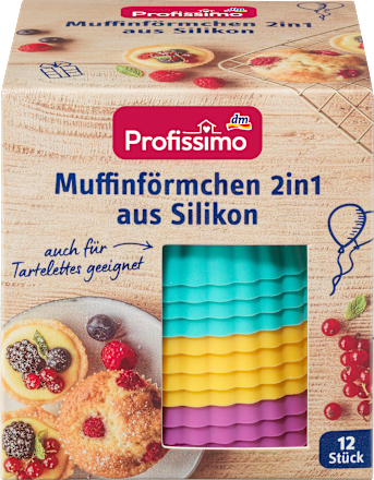 Foremki do muffinek 2w1, silikonowe Profissimo