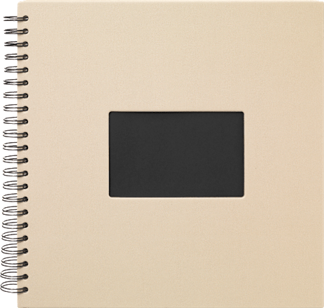 Fotoalbum Profi 30x30 cm,&nbsp;Beige mit&nbsp;schwarzen Innenseiten Paradies