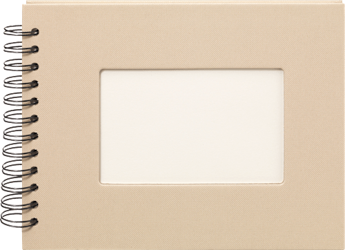 Fotoalbum Profi 23x17 cm, Beige mit weißen Innenseiten Paradies