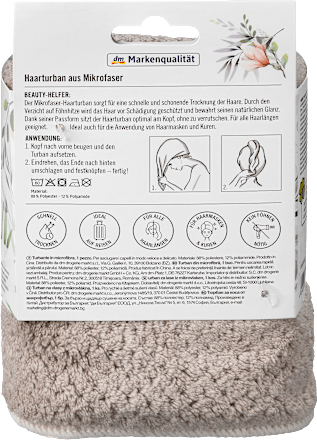 Haarturban Mikrofaser ebelin