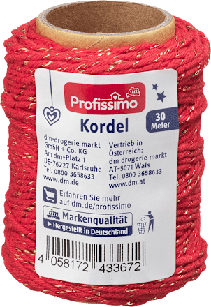 Kordel "Rot/Gold" Profissimo