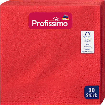Szalvéta piros, 3-rétegű Profissimo