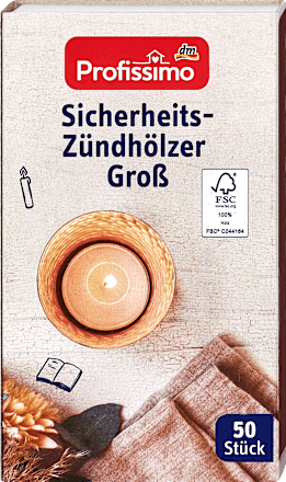 Sicherheits-Zündhölzer Groß Profissimo
