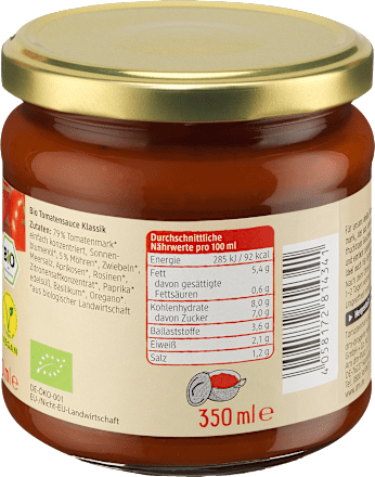Sauce, Tomatensauce klassik dmBio