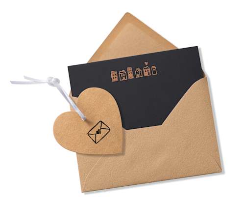 Holzstempelset mit Stempelkissen Profissimo