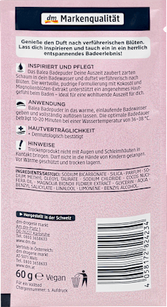 Badepuder Deine Auszeit Balea