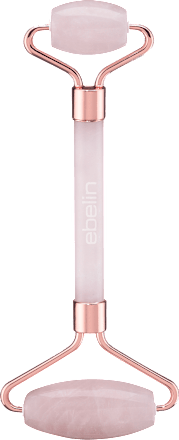Gesichtsmassage-Roller aus Rosenquarz ebelin