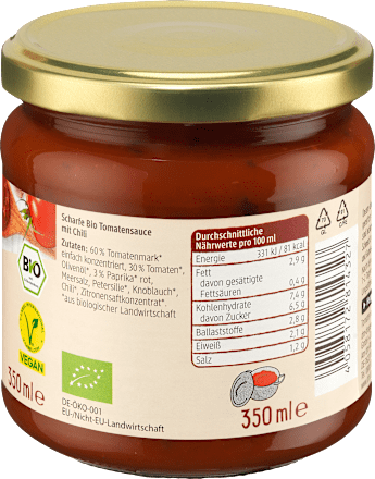 Tomatensoße Arrabbiata dmBio