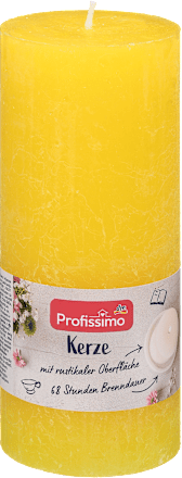 Lumânare galbenă 160/68  Profissimo
