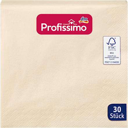 Serviete v barvi šampanjca Profissimo