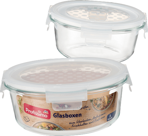 Glasboxen Set rund Profissimo