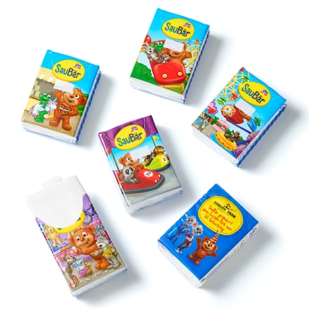 kapesníky papírové 4vrstvé 10x10 SauBär