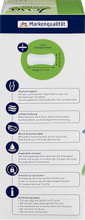 Slipeinlagen Cotton Lang nature Jessa