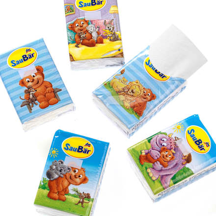 Papirnate maramice – 4-slojne, 10 x 10 kom. SauBär