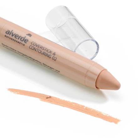 Korektor v tyčinke Coverstick & Contouring - 02 Beige alverde NATURKOSMETIK