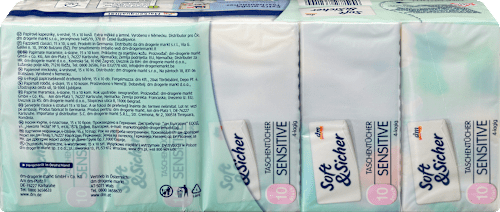 Taschentücher sensitive 4-lagig (15x10 St) Soft&Sicher