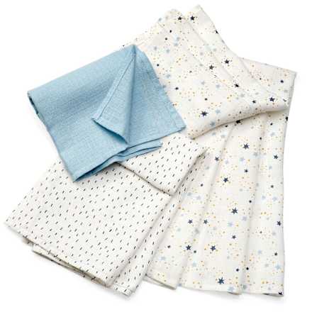 Mulltücher Sterne/Blau babylove