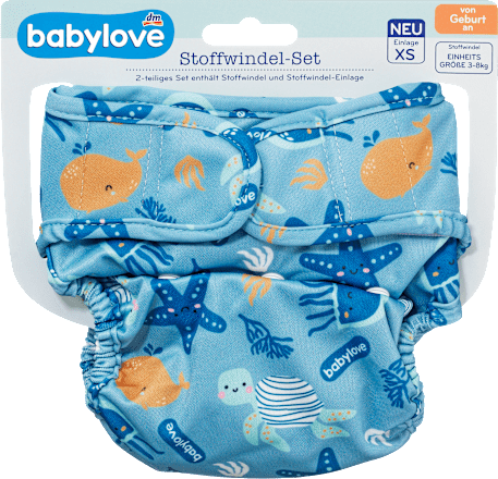 Stoffwindel-Set Unterwasserwelt babylove