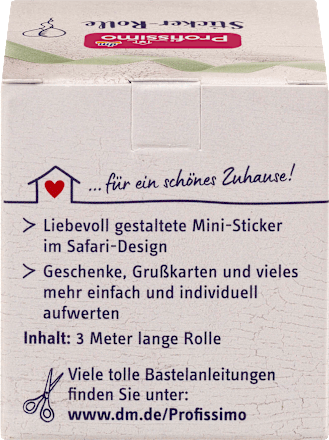 Sticker auf  Rolle 3m Profissimo
