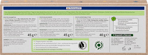 Geschenkset Pflegende Fest-Tage (Shampoo, Duschseife, Körperbutter)  alverde NATURKOSMETIK