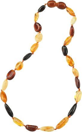 Baby Bernsteinkette, braun & gelb ALANA