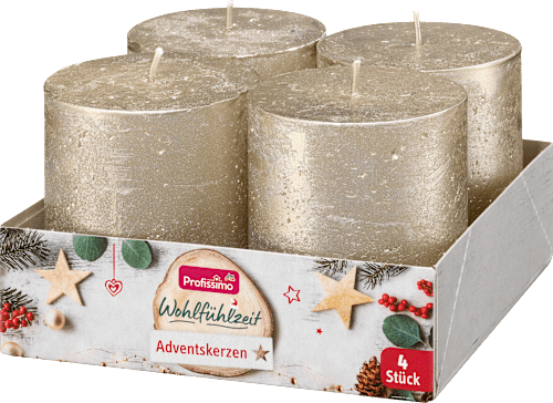 svíčky rustikální, metal Profissimo