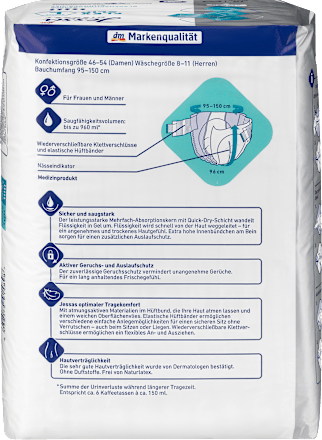 Inkontinencia pelenka, L-es méret, súlyos inkontinencia esetére Jessa DISKRET