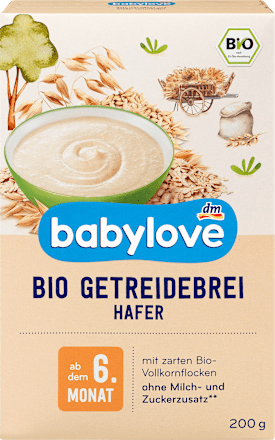 Bio Getreidebrei Hafer babylove