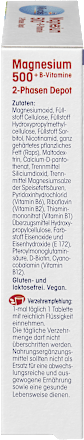 Magnesium 500 + B-Vitamine 2-Phasen Depot, Tabletten 30 St. Mivolis