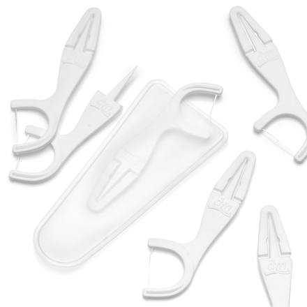 Zahnseidesticks ungewachst mit Etui Dontodent